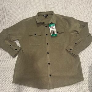 Kirkland Signature Men's Khaki Button-Up Jacket
